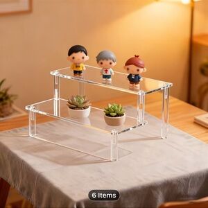 Clear 4-Layer Acrylic Display Stand